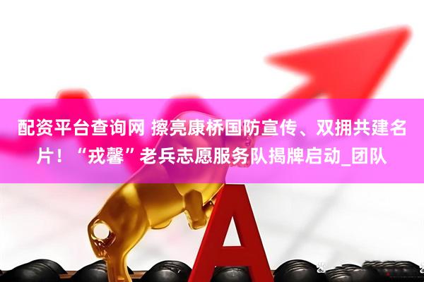 配资平台查询网 擦亮康桥国防宣传、双拥共建名片！“戎馨”老兵志愿服务队揭牌启动_团队